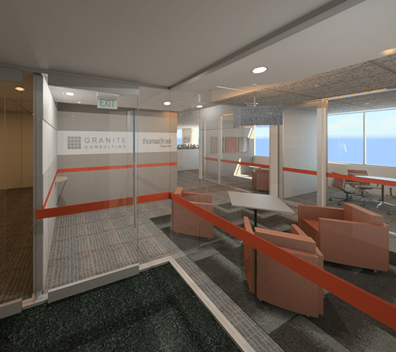 Render of View from Lift Lobby