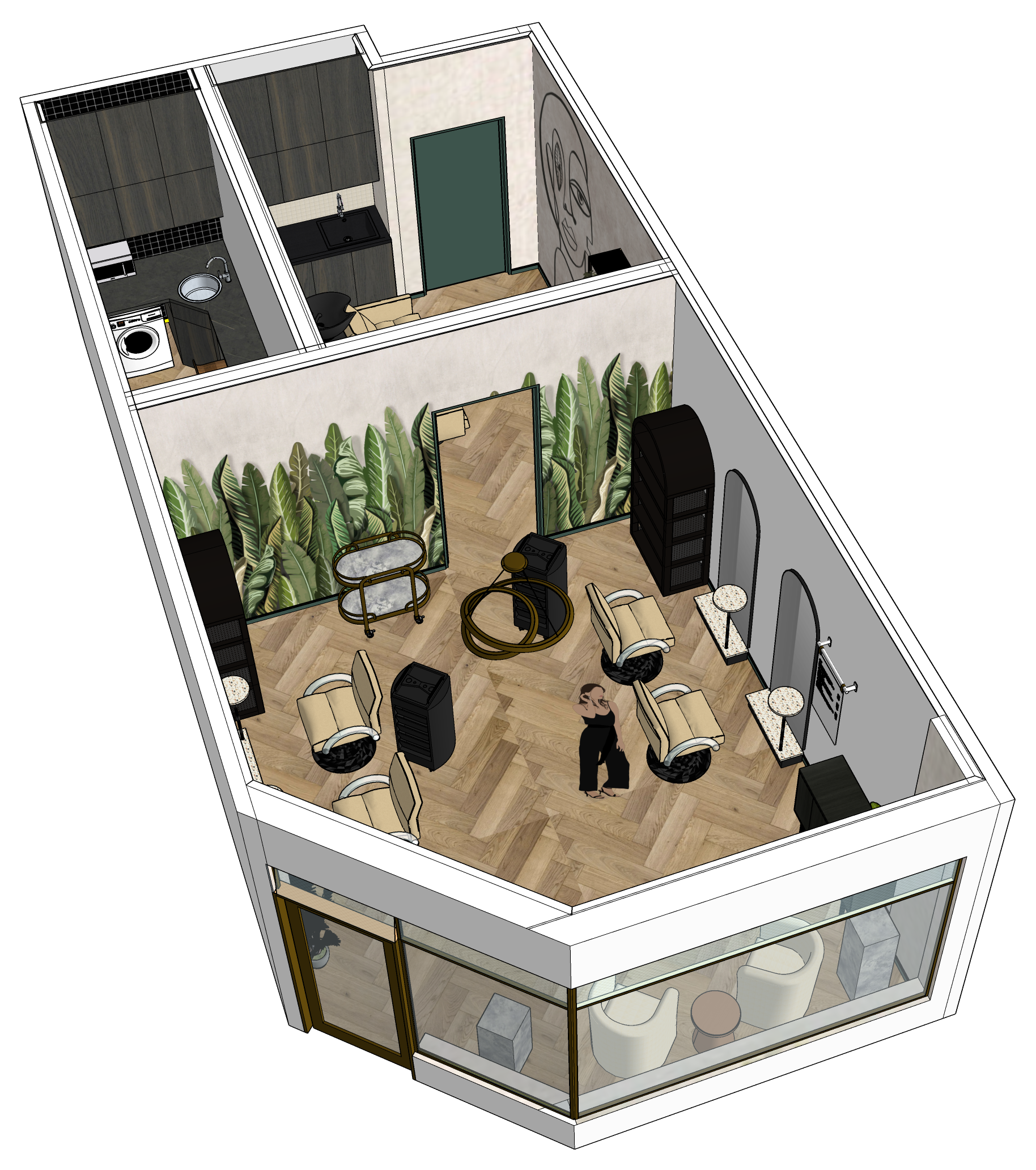 Boho Hair Salon – Lisa Elliott Interior Design
