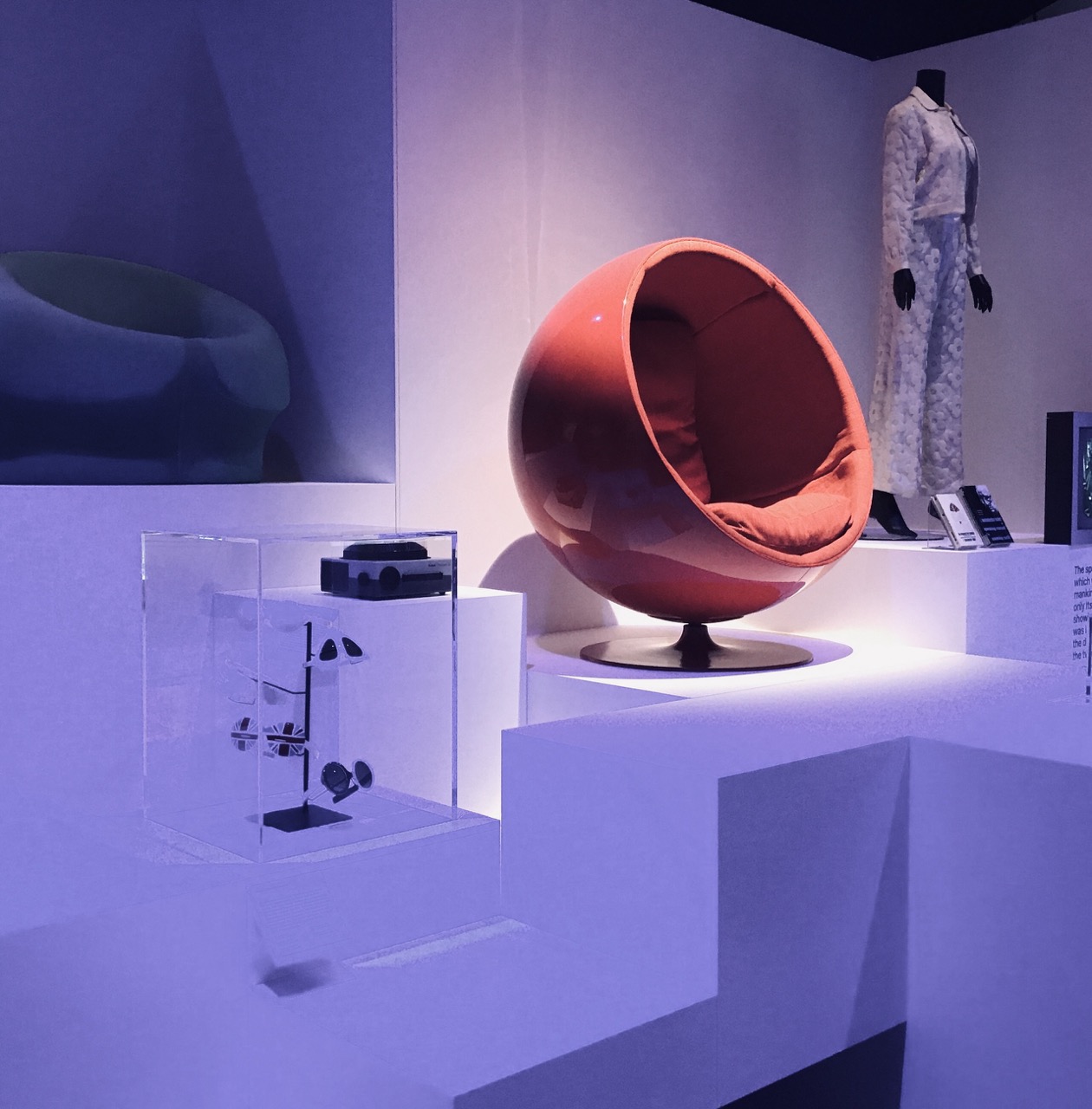 Retro furniture design at a Melbourne exhibition, showcasing vintage style inspiration for Melbourne residential interiors.