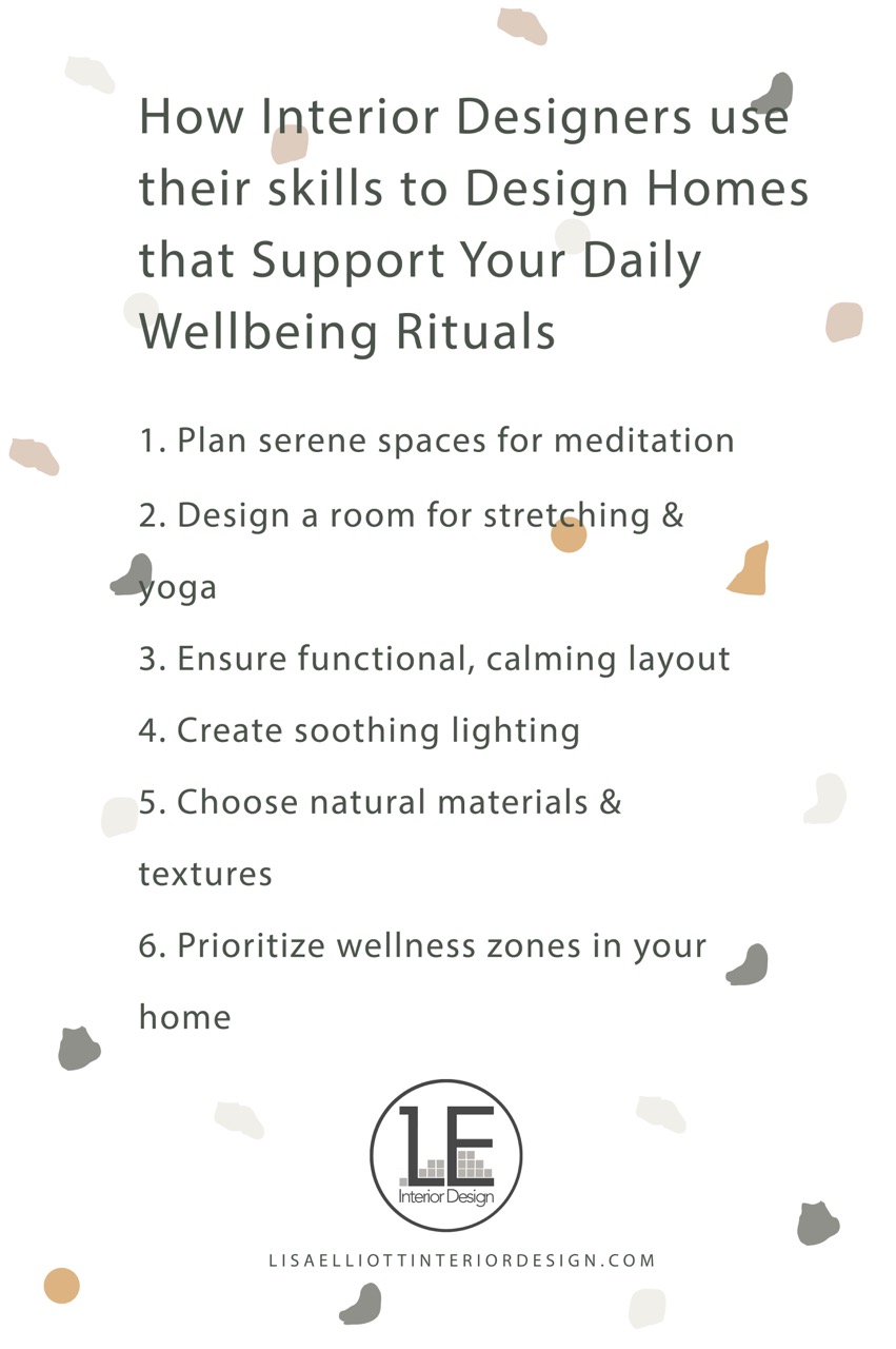 Interior design for wellbeing—yoga and meditation spaces in luxury homes by Lisa Elliott Interior Design in Melbourne, focusing on serene environments that support daily wellness rituals.